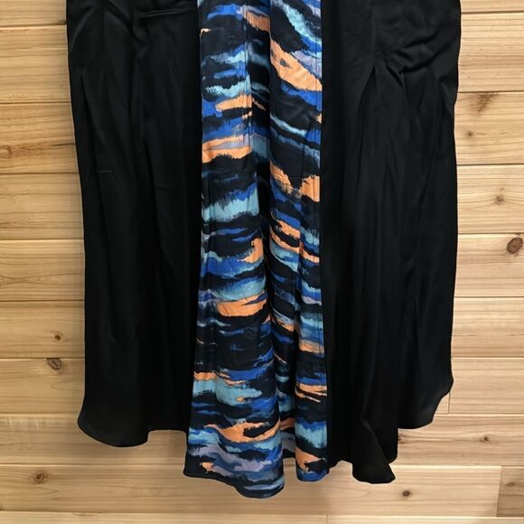 Maeve Anthropologie Size 4 V Neck Panel Tie Dye Colorblock Bar Back Maxi Dress - Picture 8 of 14
